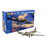 KIT PARA MONTAR REVELL AVIÃO B-17F "MEMPHIS BELLE" 1/72 235 PEÇAS REV 04279